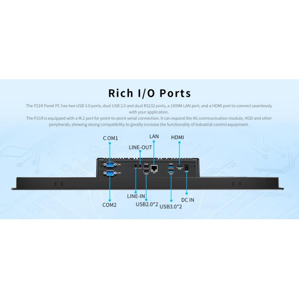 Сенсорный экран без вентилятора закаленное стекло ONERugegd P21R прочный 21,5 дюймовый IP65 панельный компьютер