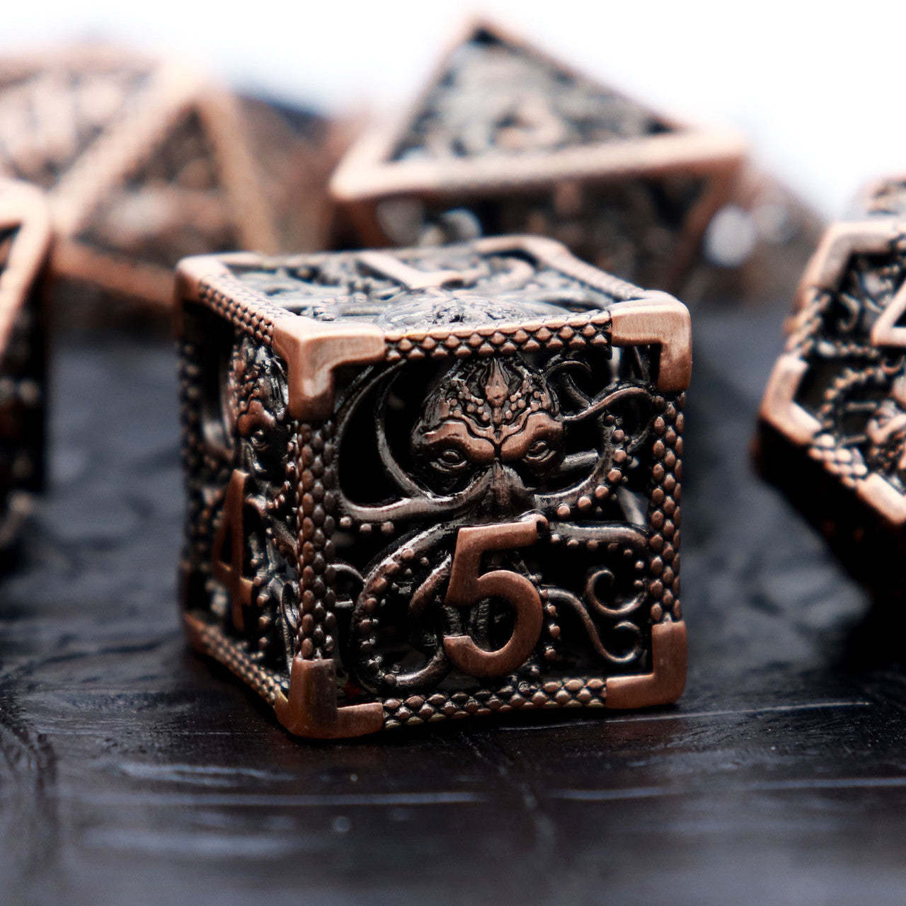 Lightweight High Durability Archaize Dice with Engraved Numbers for Tabletop Games