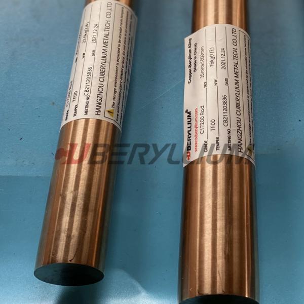 Barra del cobre del berilio C17200 para la industria eléctrica ASTM B196