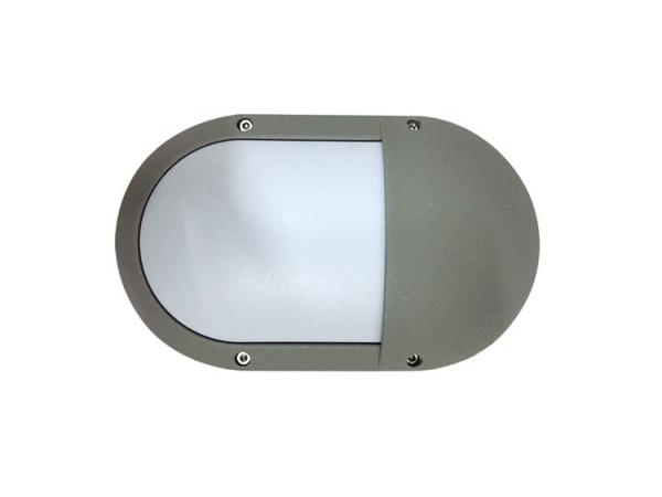PF 0.9 CRI 80 Corner Bulkhead Outdoor Wall Light For Bathroom Milky PC Cover