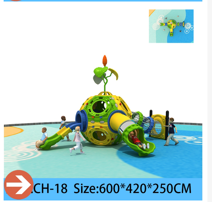 Space Capsule Theme Playground Equipment Custom web Climbers Swings  Plastic Slides for Parks  Kindergartens Safe & Child-Friendly​