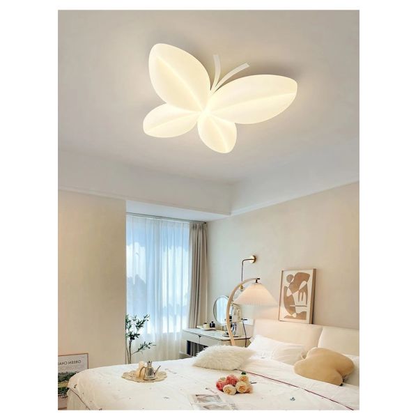 Bedroom Ceiling Lamps Creative Princess Room Little Girl Warm Romantic Butterfly Ceiling Lights(WH-MA-312)