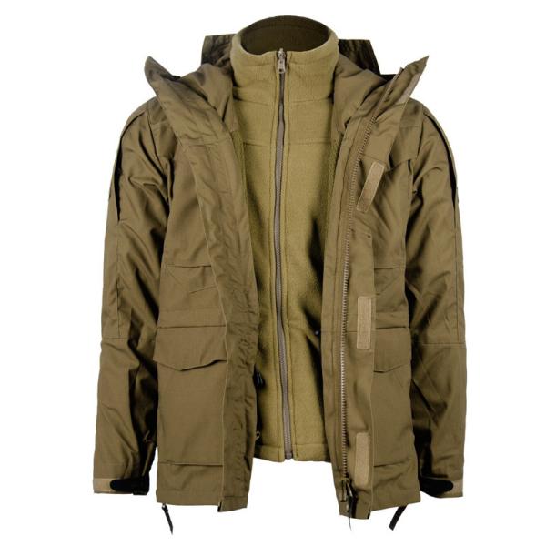 ODM Military Winter Coat Men Windbreaker Hood Fiber Polyester
