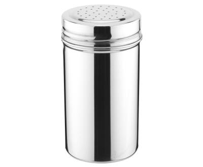 #304 Stainless Steel Salt and Pepper Shaker Porcelain Dinnerware Sets Condiment Pots with Lid 1.5 - 2.5mm Holes