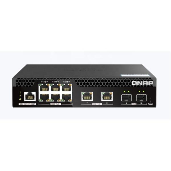 QSW-M2106PR-2S2T 2.5GbE 802.3bt PoE Port+ 10GbE 802.3bt PoE Port+10GbE SFP Optical Port  Web-based NMS Switch