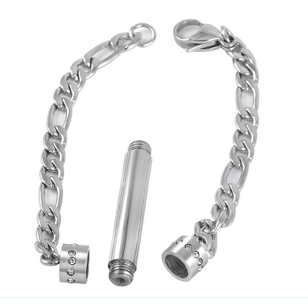 Free Shipping Personalized DIY Stainless Steel Cremation Jewelry Bracelet for Women Men