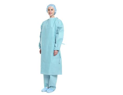 Sterile Non Woven 	Disposable Surgical Gowns Knitted Cuff For Hospital Use
