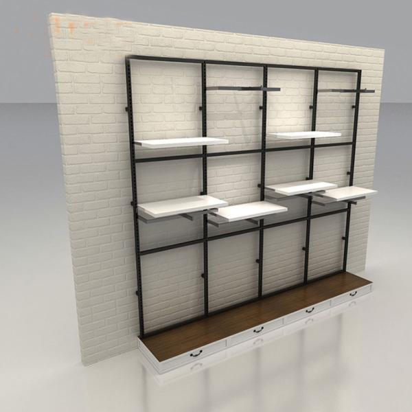 Modern Transparent Display Pegboard Stand for Sneaker Storage and Clothing Display