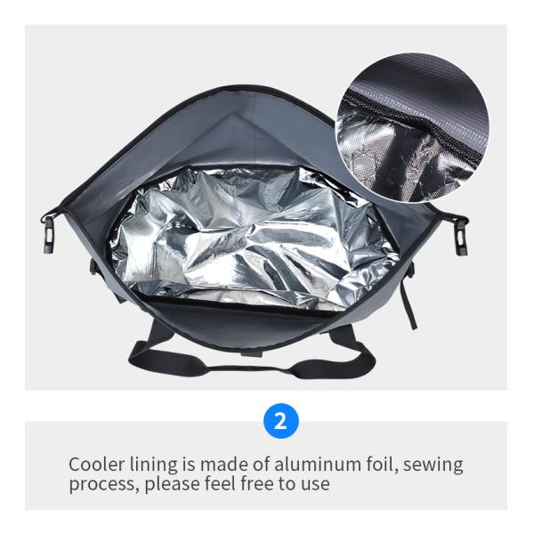 14L Portable Soft Cooler Bag Reusable Insulated With EPE Insulation
