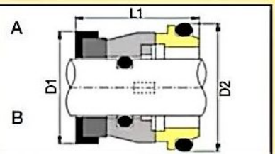 Vulcan Mechanical Seals Type 86 For Gr Water Pump IMC-25mm 35mm