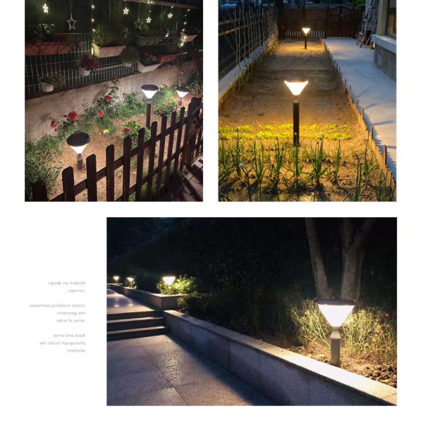 Solar Led Street Light Lamp Gate Aluminium Ip65 Waterproof Garden Solar Fence Light