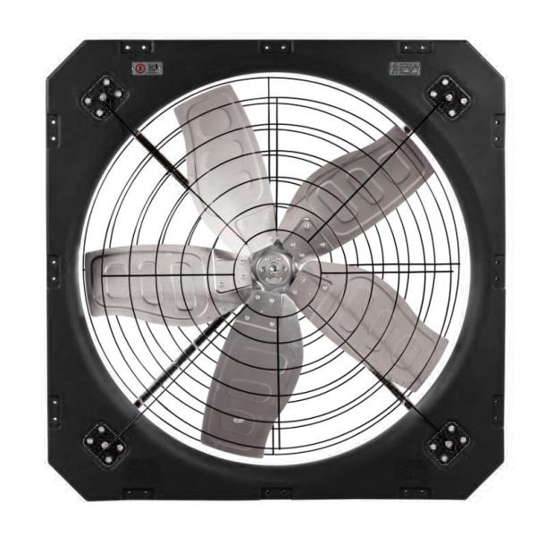 610RPM Rotation Speed Livestock Ventilation Fans with Direct Drive Mode and 50-60HZ Frequency