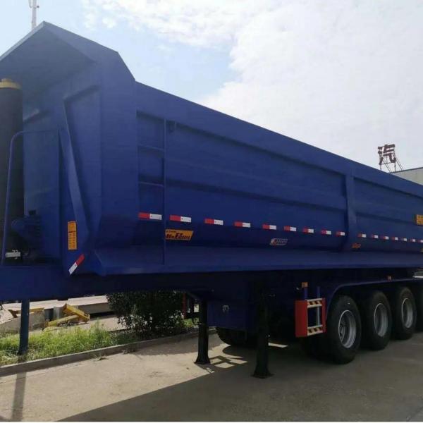 Flatbed 3 Axle 60 Ton 80 Ton 100 Ton Tipper Rear Dump Trailer Truck After-sales Service