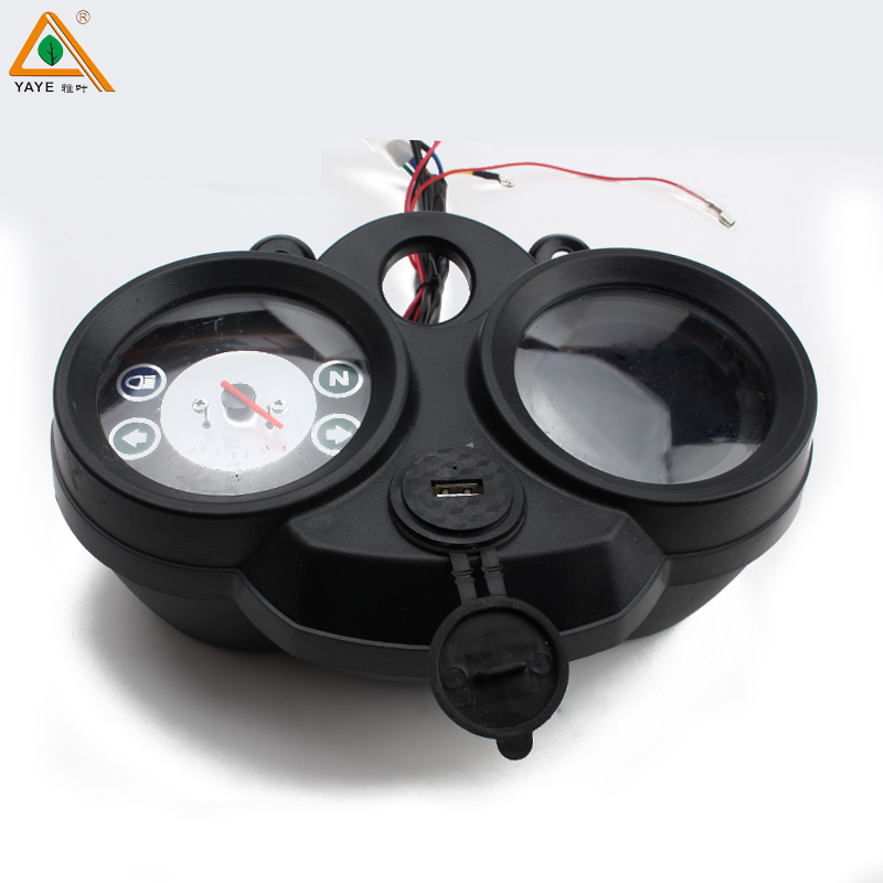 TVS HX125 Specific Motorcycle Speedometer Tachometer New Spare Parts with LCD USB Compatibility Made of Plastic Condition Used