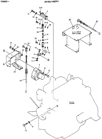 Части экскаватора шагая мотора мотора дросселя 2406У197Ф4 2406У197Ф3 запасные для Кобелько СК120 СК200 СК200ЛК СК220 СК220Л