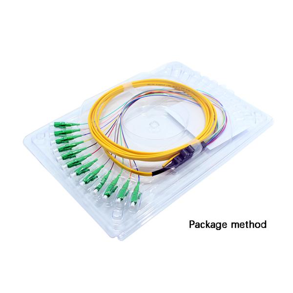 4F - режим ЛК ОС2 отрезка провода оптического волокна разветвителя 900ум ленты 12Ф одиночный с желтым цветом кабеля 0.5М ЛСЗХ 0.9мм с обслуживанием ОЭМ