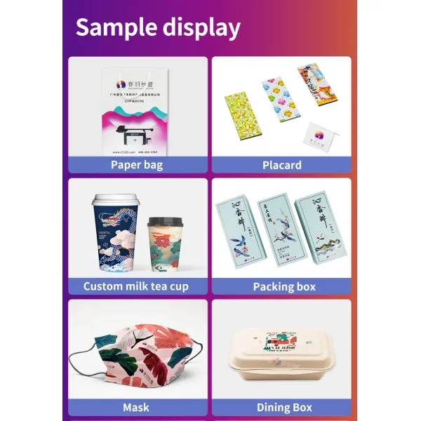 One Pass Assembly UV Inkjet Printer for Food Container Paper Cards & Boxes with Ricoh Print Head New Condition