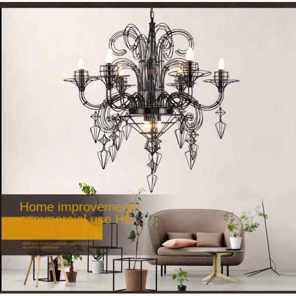 American Retro Iron Art Baroque Art Personality Hotel retro Gloria Chandelier(WH-MI-135)