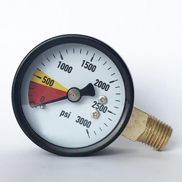 PC Lens 3000 Psi Pressure Gauge 50mm Offside Copper Alloy Oil Manometer