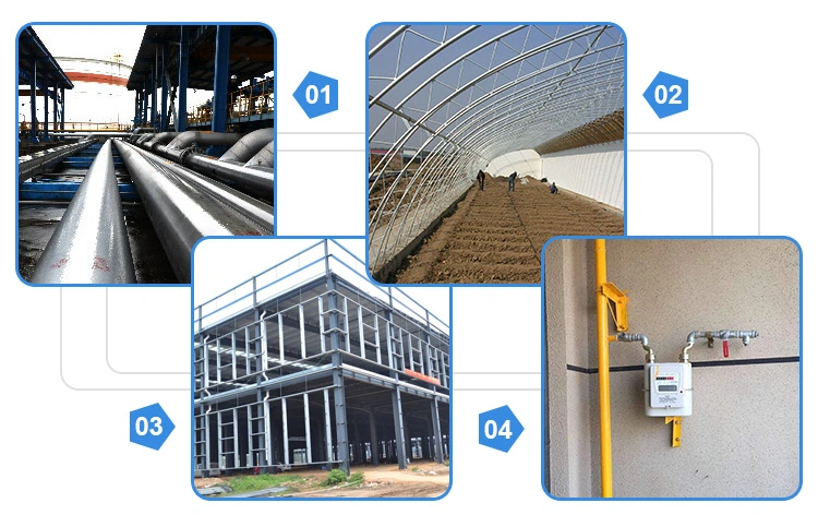 6m 12m tube d'échafaudage galvanisé à chaud zinc 40-600g/m2