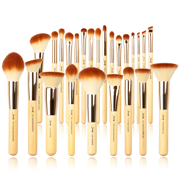 Jessup 25pcs Bamboo Makeup Brushes Set Makeup Foundation Brush Suppliers China Antimicrobial Brush T135