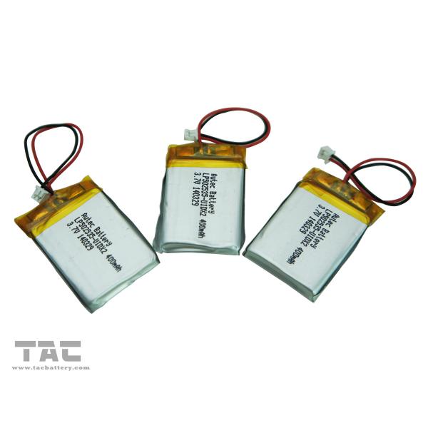 Батареи иона лития полимера большой емкости LP052030 3.7V 260mAh для связиста