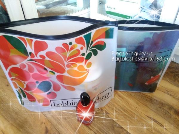 Clear Makeup Bag Travel Toiletry Organizer Pouches Small Zipper Pouch PVC Plastic Transparent Clear Cosmetic Bags