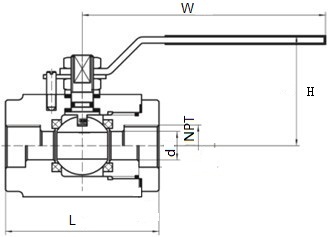 Stainless Steel High Pressure Ball Valve 1/4” - 4” Size Manual Operation