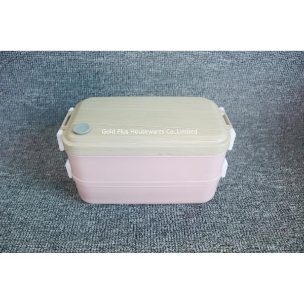 Two Layers 201 Stainless Steel Leakproof Bento Box With 2 Compartments
