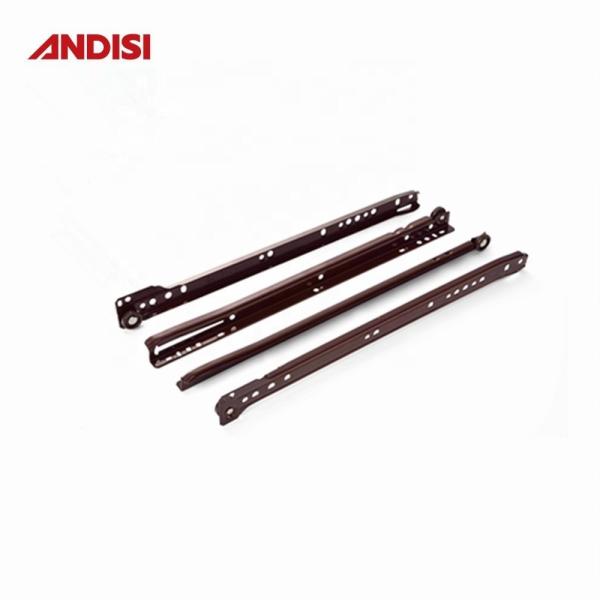 0.8/1.0/1.2 mm Powder Coated Drawer Slide with Steel Material and Nylon FGV Rollers