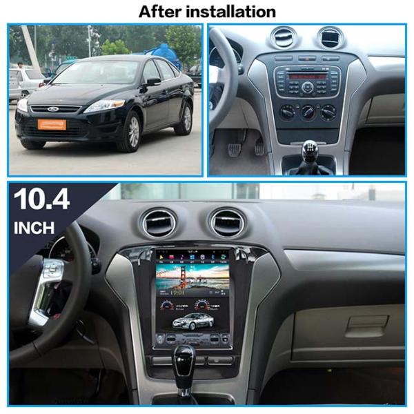 10.4 Inch PX6 Tesla Ford Mondeo Mk4 Head Unit HD 1080P Car Gps Head Unit