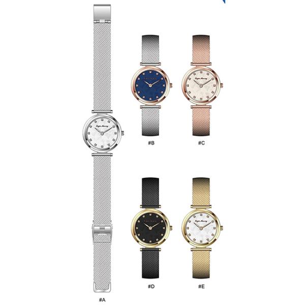 Stainlesss Steel 34mm Women Alloy Quartz Watch Water Resistant 3-5 ATM