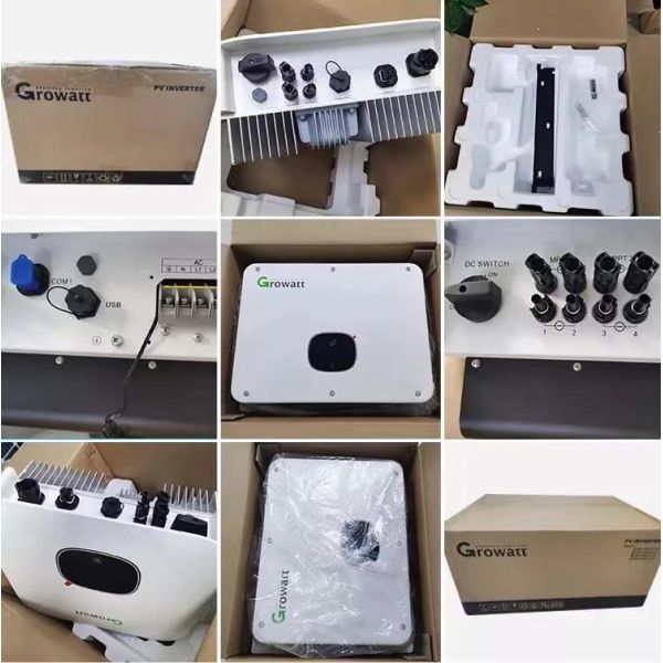 Growatt MAX 60KTL3 LV 7 MPPT 3 Phase Growatt on Grid Inverter Growatt 60kw Solar Inverter for Industry