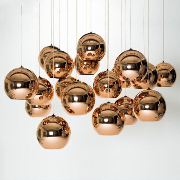 золото 240V подняли/свет золотого стекла зеркала хромовой краски E27 привесной