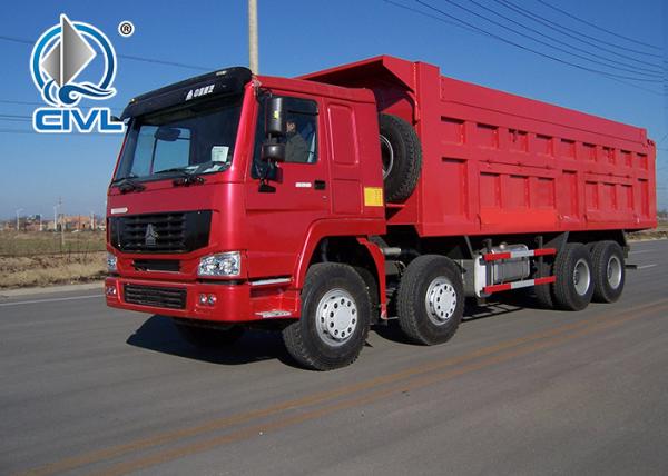 Man Diesel Howo ZZ3317N3067W 8x4 40Ton Dumper Tipper Dump Truck 12 Wheels Dump truck  Red color