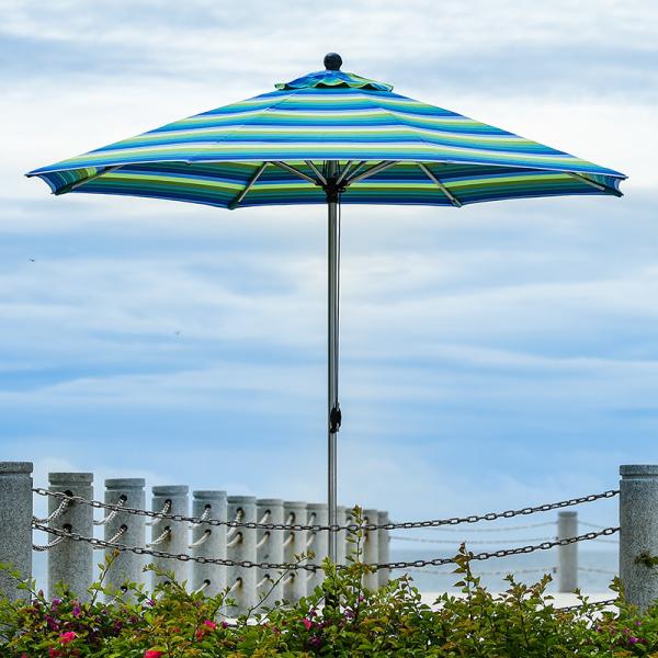 QZS-02 Seven Square Aluminum Umbrella Patio Umbrella Cast Table Umbrella Garden Parasol