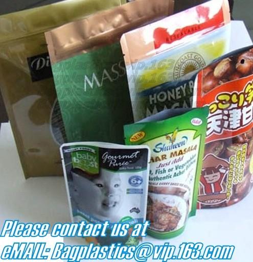 Side Gusset Bags, Quad Sealed Bags, Cookie packaging, Tea pack, Coffee pack, Oil packaging Aluminium Foil k Bags W