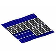 Alumínio trapezoidalmente de Lysaght da emenda solar metálica ondulada da posição do sistema da montagem do telhado de telha