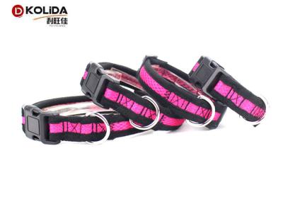 Soft Liner Nylon Dog Collars Padded Airmesh For Small / Medium / Large Dogs