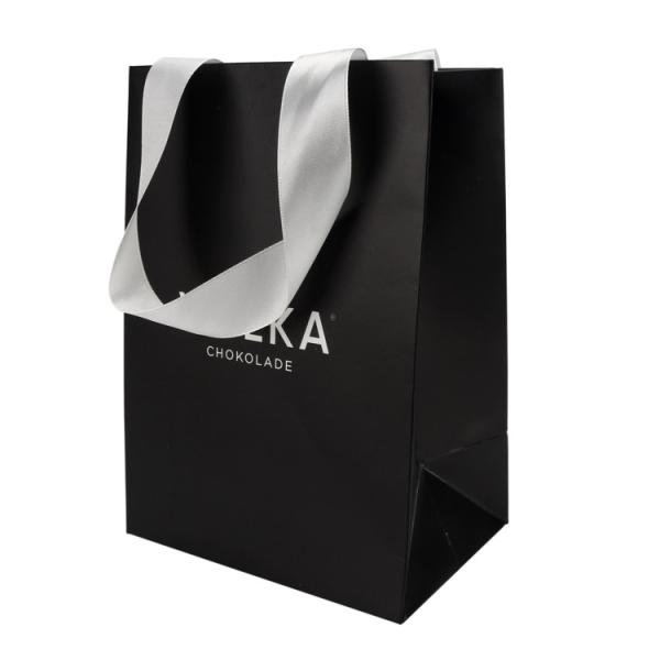 Soft Art Paper Retail Shop Bags With Twisted Handles Customized Logo / Size