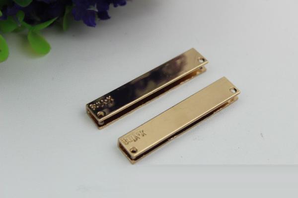 Standard level light gold metal handbag corner protector for  bag accessory