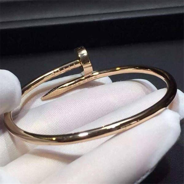 C luxury just nail bracelet 18k gold white gold yellow gold rose gold bracelet Jewelry factory in Shenzhen, China