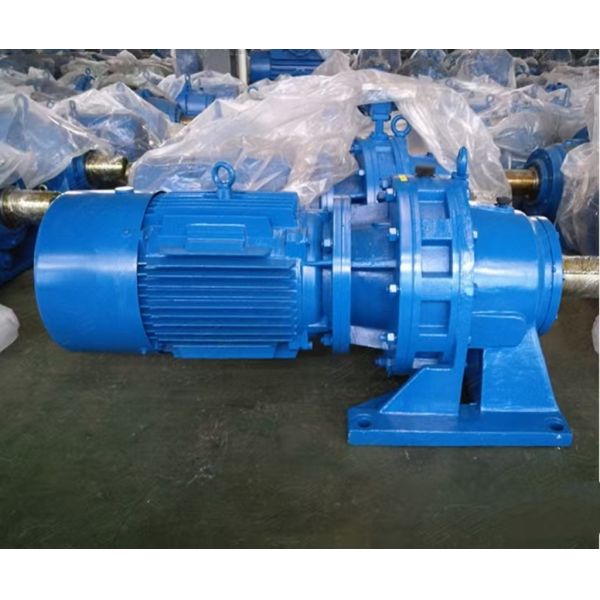 Cycloidal Pin Wheel Speed Reducer with Solid Shaft Output and Cast Iron Housing for High Torque Applications