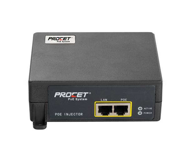 24Vdc Industrial DC POE Injcetor 1250mA 6KV