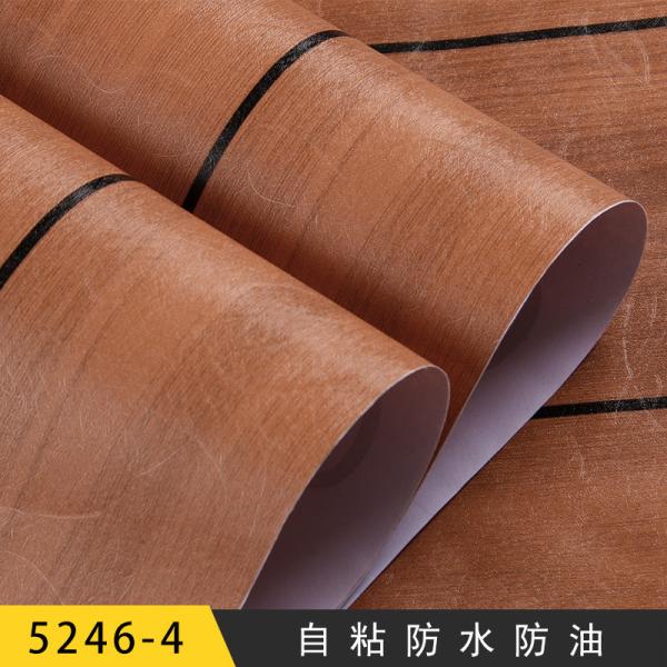 45cm Wood Grain Self Adhesive PVC 3D Wallpaper for Home Decoration 3d wall paper