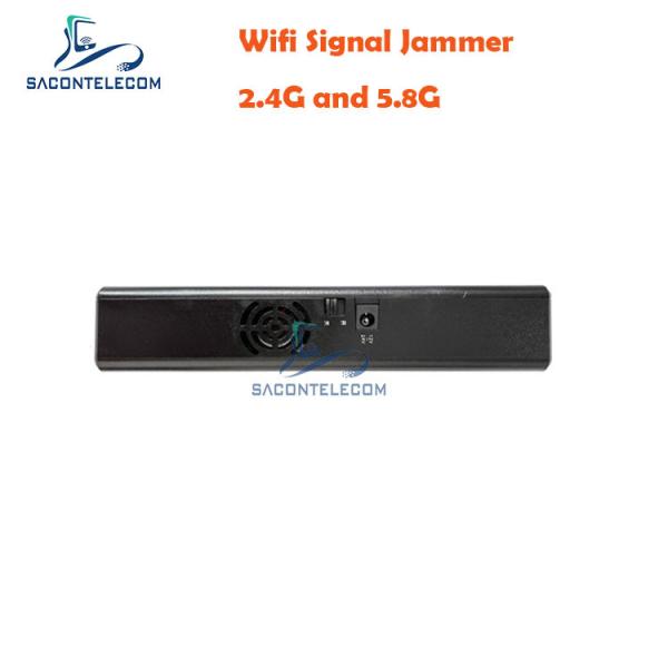 AC240V 3 Channels WiFi Signal Jammer with 20m Range and 4000mAH Portable Battery