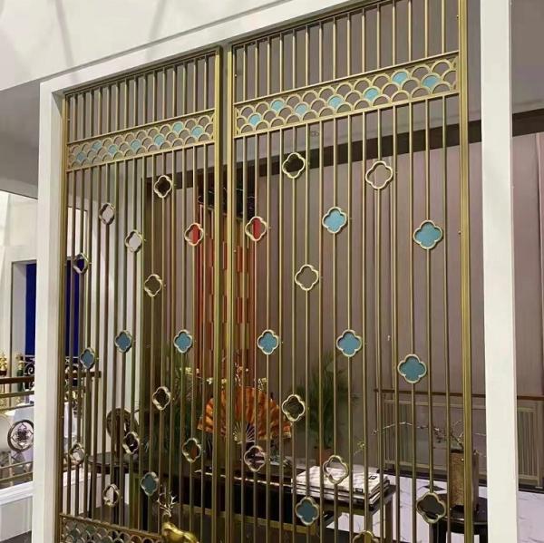 Customized Decor Restaurant Laser Cut Wall Partition Metal Screens Room Dividers