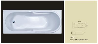 Acrylic bathtub, simple bathtub, common bathtub,sanitary ware, bathroom bath tub HDL-03
