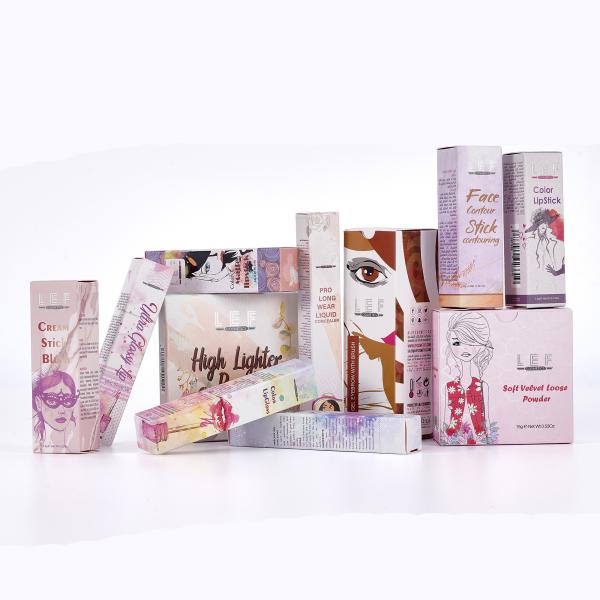 Foldable Cosmetics Packaging Box Custom Color For Lipstick And Skin Care