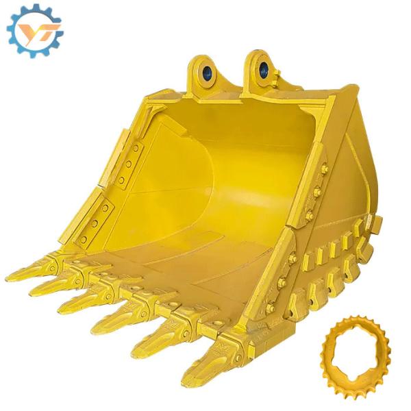 Equipamento pesado Anexo hidráulico para montagem de escavadeira Parte tamanho padrão Balde de escavação Balde de inclinação de movimentação de terra